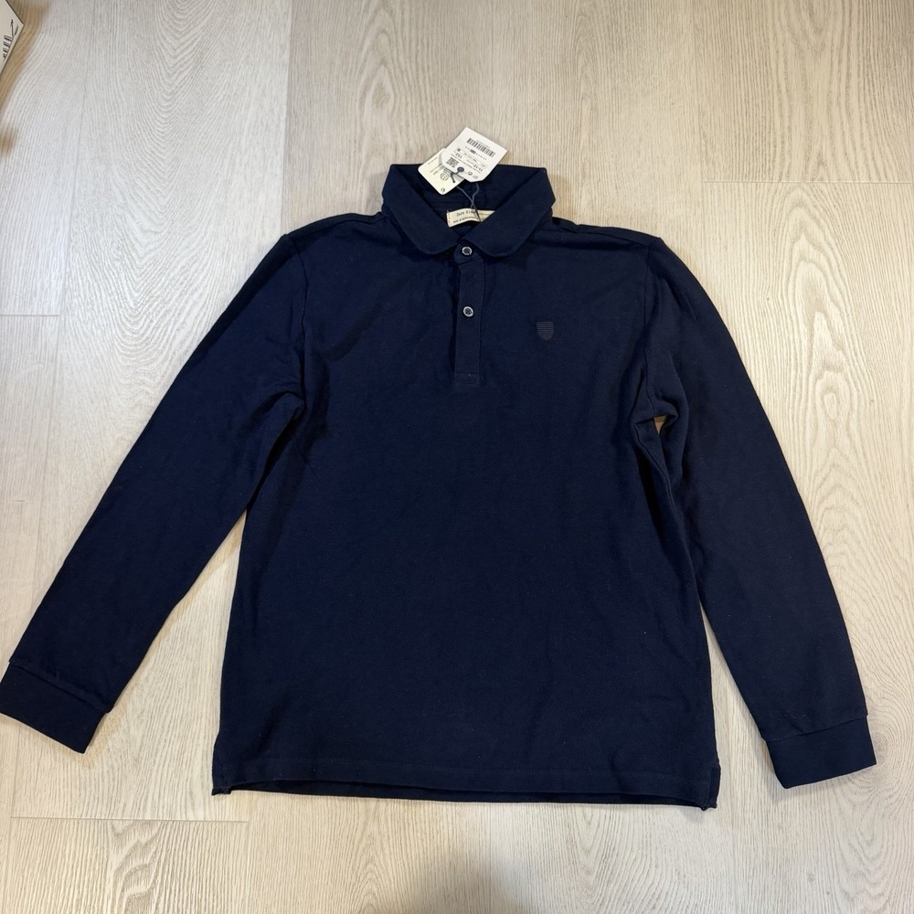 zara kid long sleeve polo shirt
